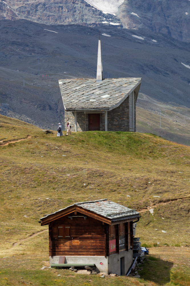 Przystanek kolejki na Gornergrat, Szwajcaria