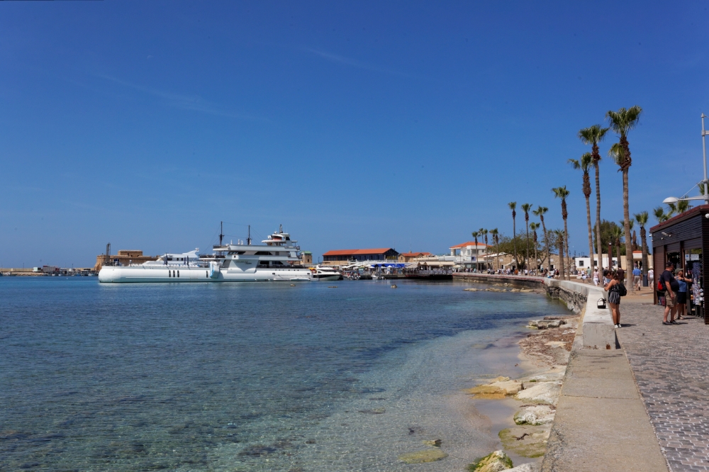 Port i promenada w Pafos. Visit Cyprus fot. Mieczysław Pawłowicz