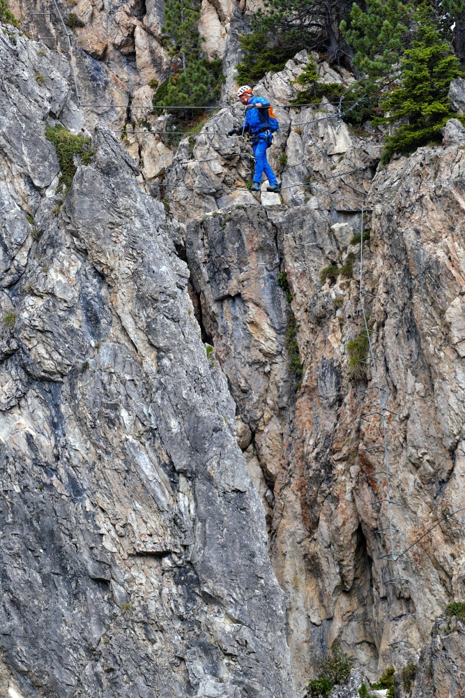 Via ferrat w Penken, Zillertal, Austria