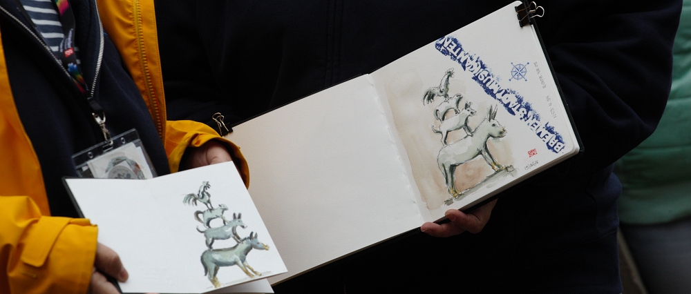 Urban Sketchers opanowali Bremę w ten weekend, Niemcy cel podróży