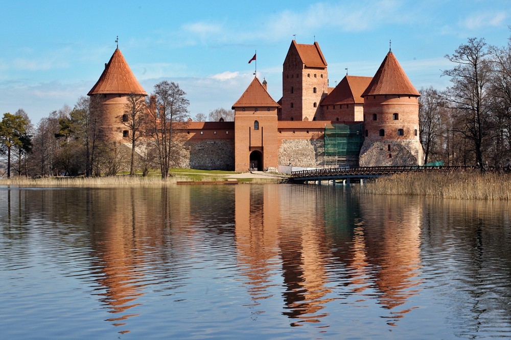 Troki - widok ogólny ruin zamku, fot. Mieczysław Pawłowicz